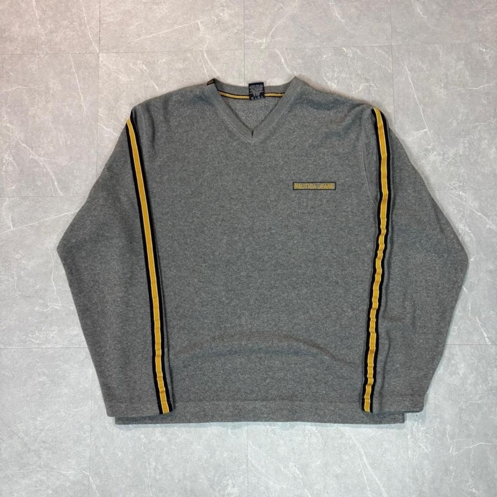 90's Nautica stripped crewneck